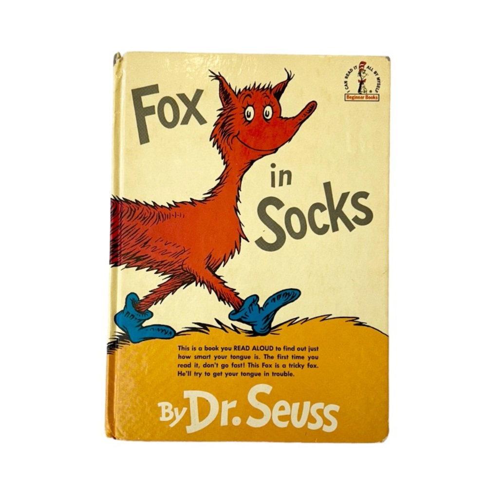 Vintage Fox in Socks Dr. Seuss's Book 1965